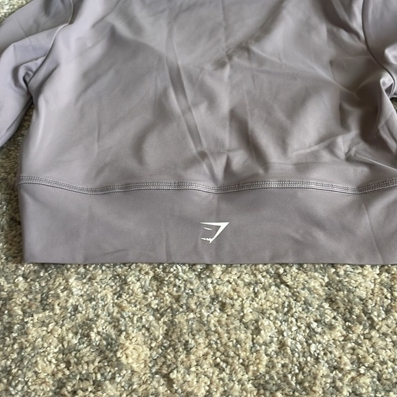 Gymshark cross over long sleeve crop top in lavender slate size small. - Picture 4 of 4